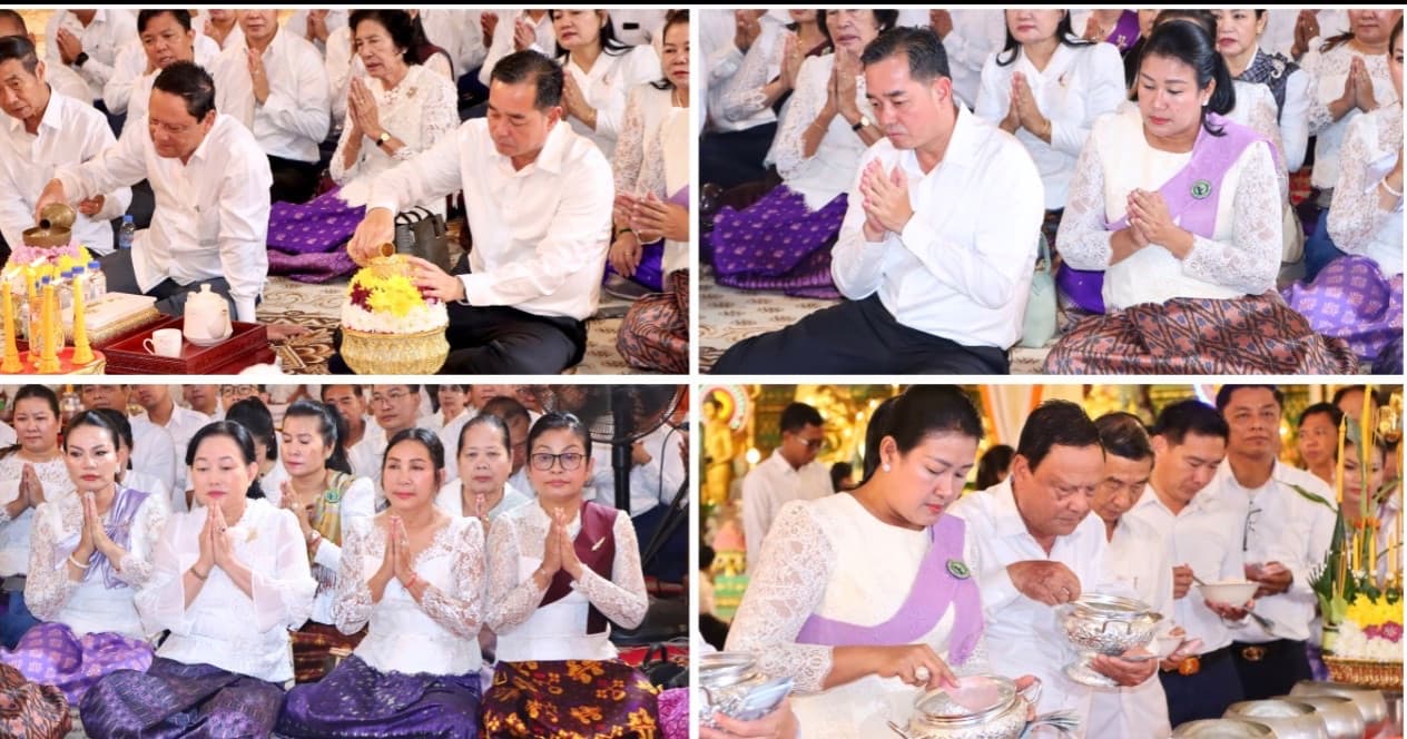 ‎ថ្នាក់ដឹកនាំខេត្តកំពង់ចាម អញ្ជើញប្រារព្ធពិធីកាន់បិណ្ឌវេនទី១០ និងនាំយកទេយ្យទានប្រគេនវត្តចំនួន៤ ក្នុងក្រុងកំពង់ចាម