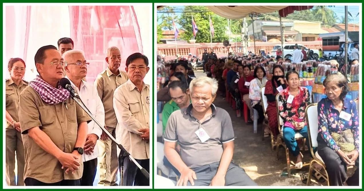 ឯកឧត្តម សុខ លូ អញ្ជើញជួបសំណេះសំណាល សួរសុខទុក្ខ និងចែកស្បៀងជូនប្រជាពលរដ្ឋរងគ្រោះដោយជំនន់ទឹកភ្លៀង ៤០០គ្រួសារ ក្នុងក្រុងបាត់ដំបង