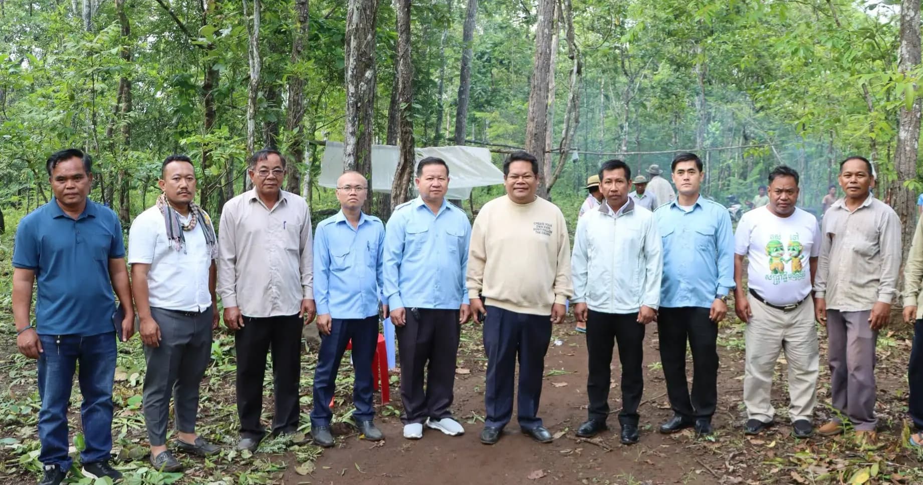 ពិធីសែនព្រេនដីសាងសង់បង្គោលកង្ហាខ្យល់ជូនសហគមន៍ជនជាតិដើមភាគតិចស្រែអ៊ី និងសហគមន៍ការពារធនធានធម្មជាតិណំភុំ(ស្រែអ៊ី) ក្នុងក្រុងសែនមនោរម្យ ខេត្តមណ្ឌលគិរី