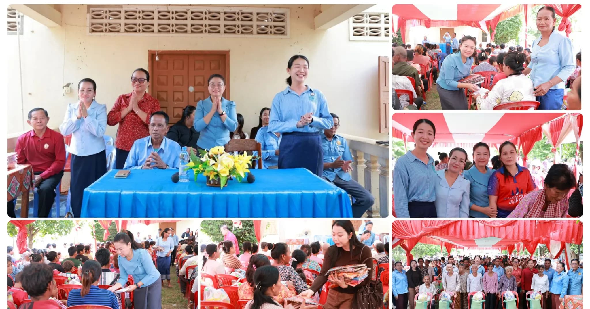 ក្រុមការងារគណបក្សចុះមូលដ្ឋានឃុំ ព្រៃគុយ ស្រុកកំពង់ស្វាយ ចុះចែអំណោយដល់គ្រួសារមានជីវភាពខ្វះខាត២០០គ្រួសារ នៅឃុំព្រៃគុយ